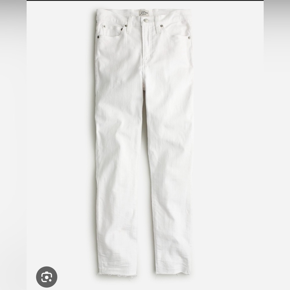 NWT J. Crew White Denim Skinny Jeans